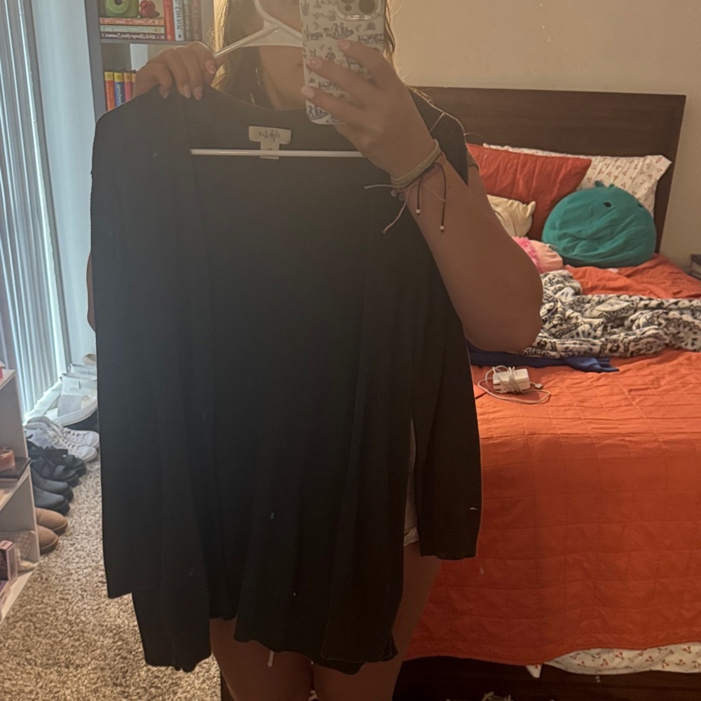 Apt. 9 Olive Open Front Cardigan